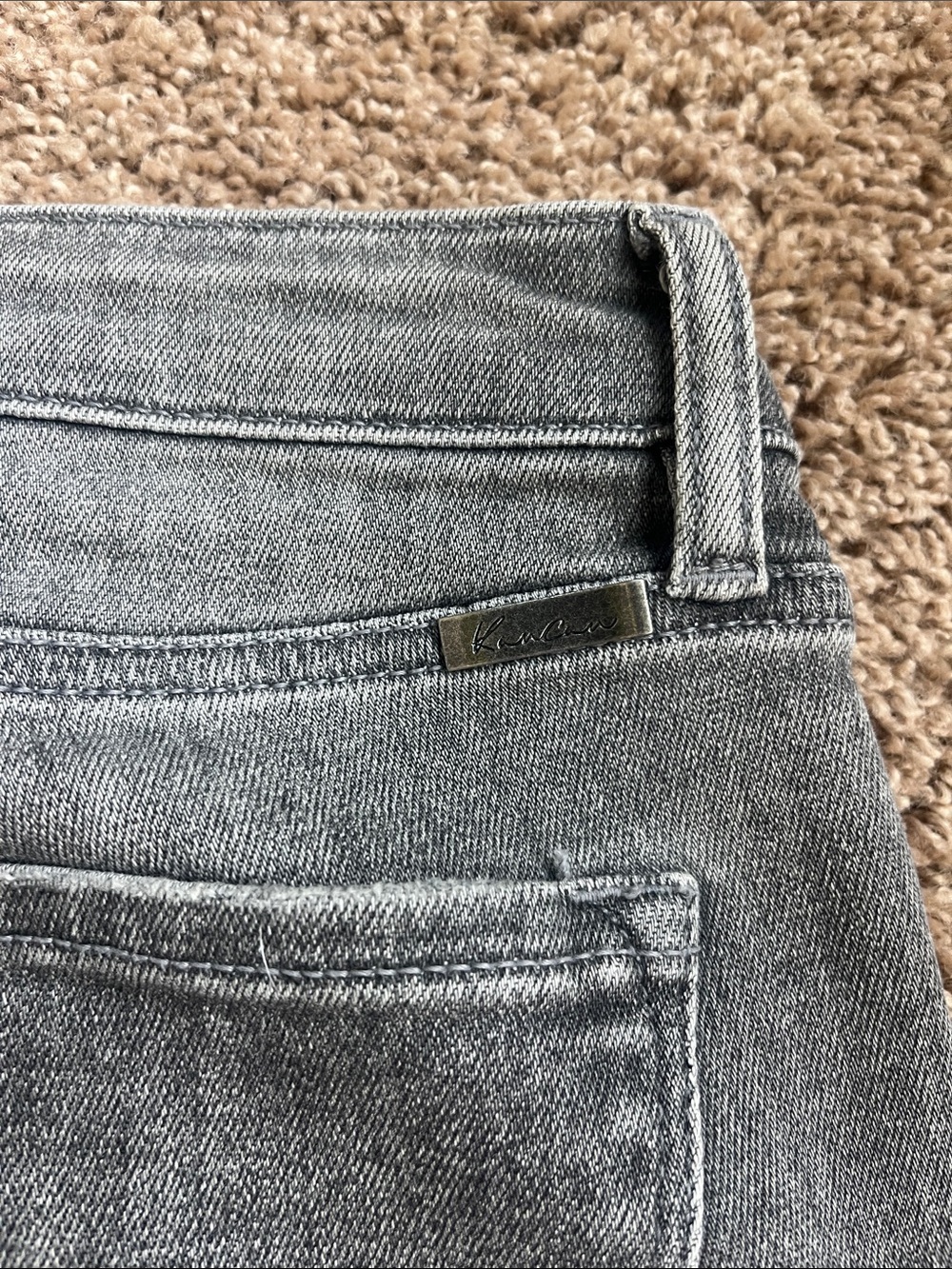 KanCan Ripped Gray High-Waist Button-Fly Jeans Size 3/25 - Picture 8 of 9